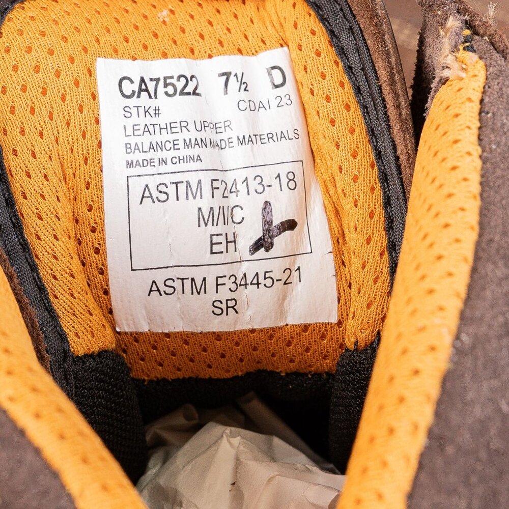 Carolina Men Logger Comp Toe Brown Leather Waterproof Work Vibram Boots 7.5 - Picture 7 of 8